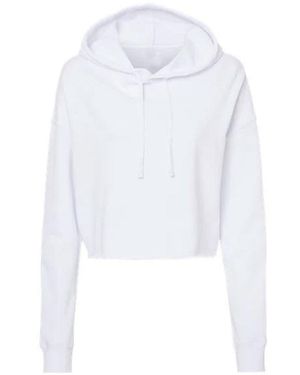 Miso Cropped Hoodie - White