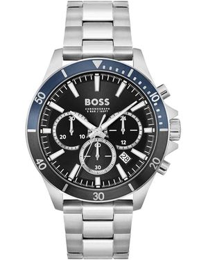 BOSS Grijze Rvs Dress Watch - Metallic