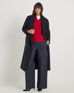 River Island Wide Leg Jeans Cargo Cotton - Red