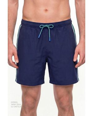 Penti Retro Tennis Swim Shorts - Blue