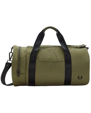 Fred Perry Ripstop Uniform Barrel Bag - Green