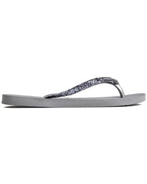 Havaianas Slim Glitter Sandals - Blue