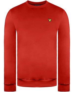 Lyle & Scott Long Sleeve Crew Neck Golf Tech Midlayer Ml1259G Z146 - Red