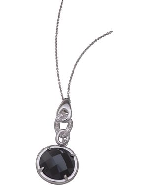 Orphelia Dames 925 Sterling Zilveren Ketting Met Hanger - Zwart