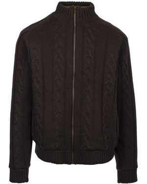 Trespass Dipton Knitted Jacket (Dark) - Black