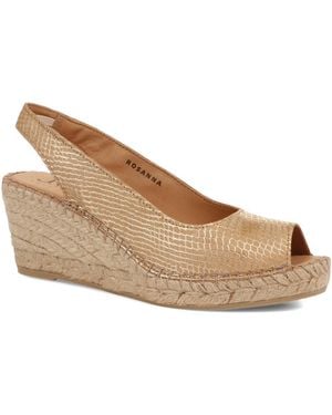 Jones Bootmaker Rosanna Slingback Wedges - Natural