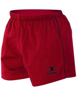 Gilbert Match Bermuda Shorts With Elasticated Waistband - Red