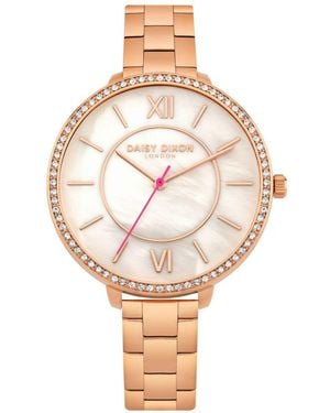 Daisy Dixon Stainless Steel Dress Watch - Pink