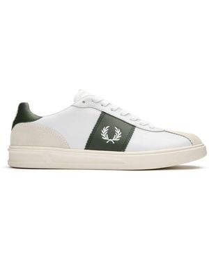 Fred Perry B4 Leather Trainers - White