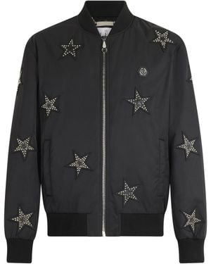 Philipp Plein Bomberjack Stars - Zwart