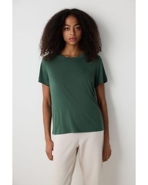Penti Regular Fit Crew Neck T-Shirt - Green