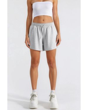 Busem Elastische Taille Modal Shorts Met Zakken - Blauw