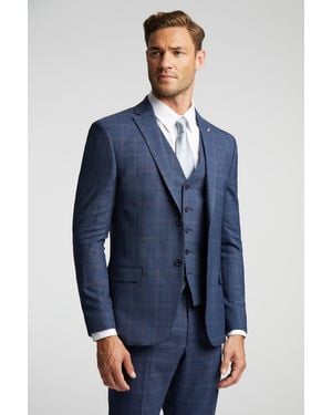 Ted Baker Andes Plain Slim Jacket - Blue