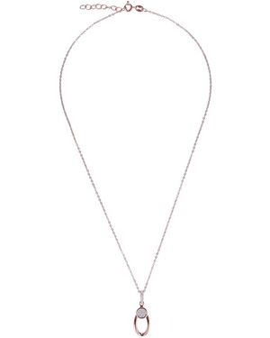 Orphelia 'Ambra' 925 Sterling Chain With Pendant - Metallic
