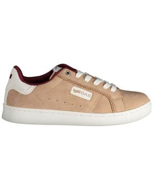 Gas Lowtop Leather Trainers - Natural