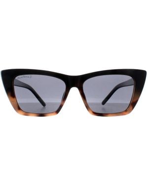 Montana Cat Eye Shiny Smoke Polarized Mp64 - Black