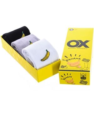 Ox Pack Of 6 Low Socks With Fresh Scents - Yellow