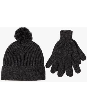 Totes Toasties Hat & Glove Set - Black