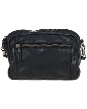 Ashwood Leather Real Vintage Cross Body Bag - Black
