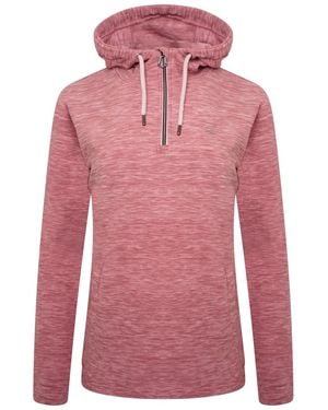 Dare 2b Ladies Obsessed Half Zip Fleece Top (Powder) - Red