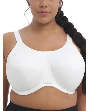 Elomi Energise Full Cup Side Support Sports Bra - White