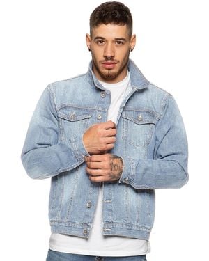 Enzo Denim Designer Jacket - Blue