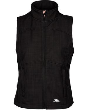 Trespass Ladies Mereb Tp50 Softshell Lightweight Gilet Marl) - Black