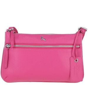 Ashwood Leather 'Swansea' Real Crossbody Bag - Pink