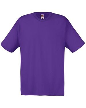 Fruit Of The Loom Screen Stars Cotton Crewneck T-Shirt - Purple