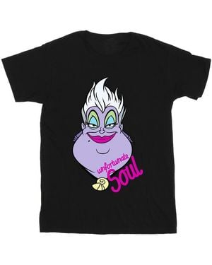 Disney Villains Ursula Unfortunate Soul T-Shirt Cotton - Black
