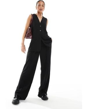 Vero Moda Wide Leg Jersey Crepe Trouser Co-Ord - Black