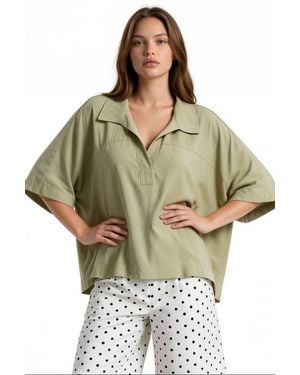 Busem Modal Blend Blouse - Groen