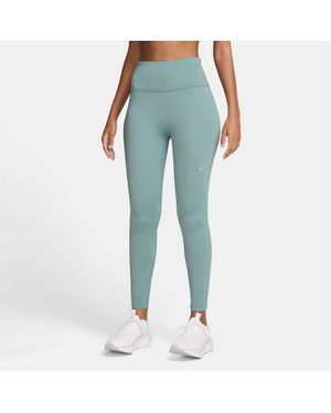Nike High Waisted 7 8 Running Leggings - Blue