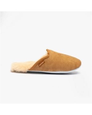 Shepherd Cleo Sheepskin Mules Chestnut - Brown