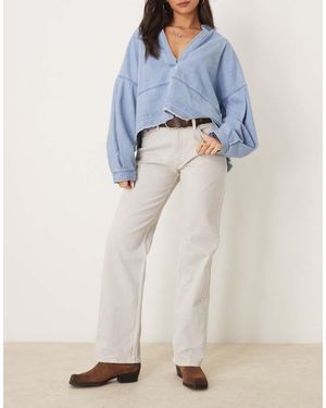 Abercrombie & Fitch Low Rise Baggy Fit Jean - Blue