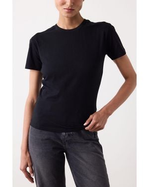 Penti Regular Fit Cotton T-Shirt - Black