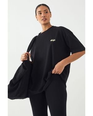 DSGN Studio Run Club Oversized Printed T-Shirt - Blue