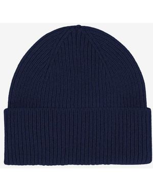 COLORFUL STANDARD Merino Wool Beanie - Blue