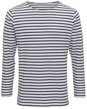 Asquith & Fox Mariniere Coastal Long Sleeve T-Shirt Cotton - Blue