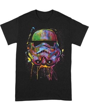 Star Wars Adult Paint Splatter T-Shirt - Black