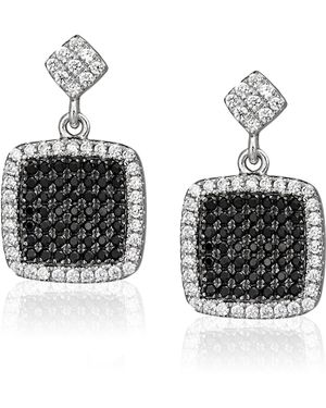 Orphelia 925 Sterling Drop Earrings - Metallic