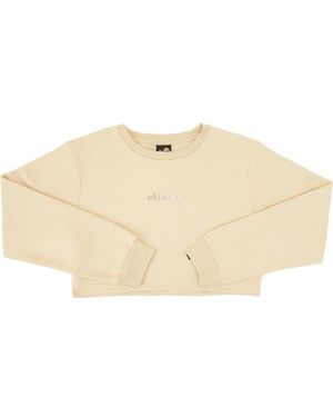 Ellesse Cropped Sweatshirt - Natural