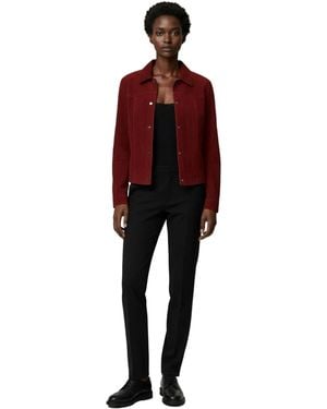 Pelle D'annata Ashley Suede Jacket - Red