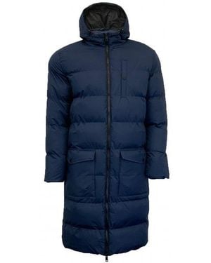 Soulstar Hooded Puffer Parka Jacket - Blue