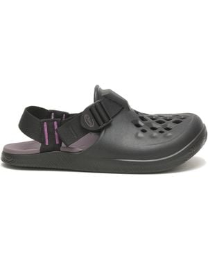Chaco Chillos Stripe Patterned Shuv Clogs - Black