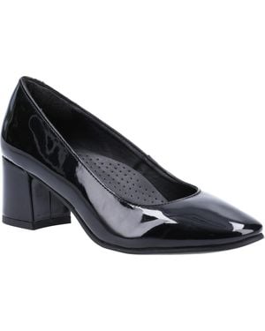 Hush Puppies Ladies Anna Leather Court Shoes - Blue