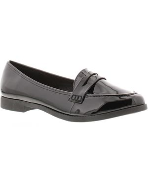 Platino Shoes Work School Layla Slip On Patent - Black