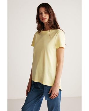 Grimelange Crew Neck Short Sleeve T-Shirt - Natural