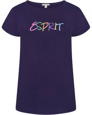 Esprit Ladies T-Shirt Cotton - Blue