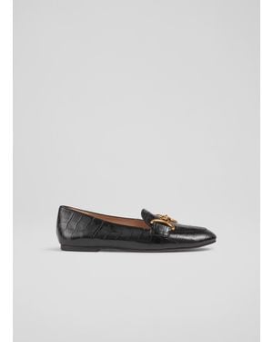 LK Bennett Daphne Flats, Leather - White